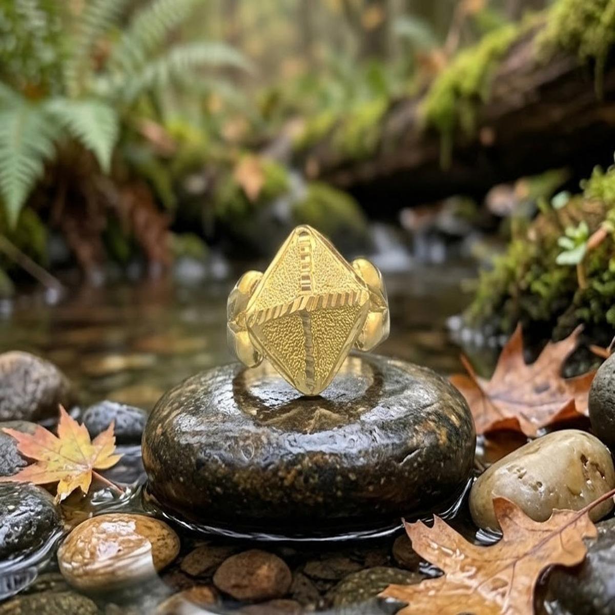 DIVYORO THE 3D DIAMOND-FACET RING
