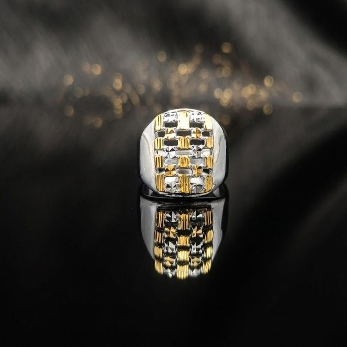 DIVYORO THE GOLDEN WOVEN LATTICE BAND