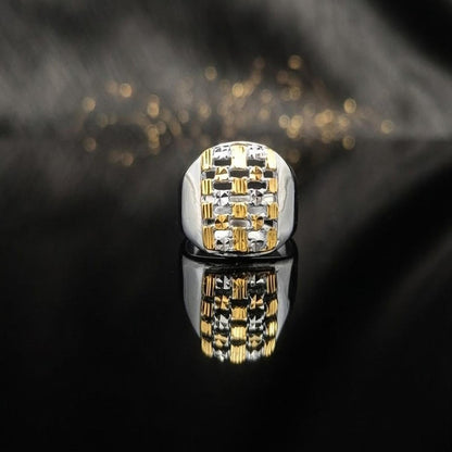 DIVYORO THE GOLDEN WOVEN LATTICE BAND