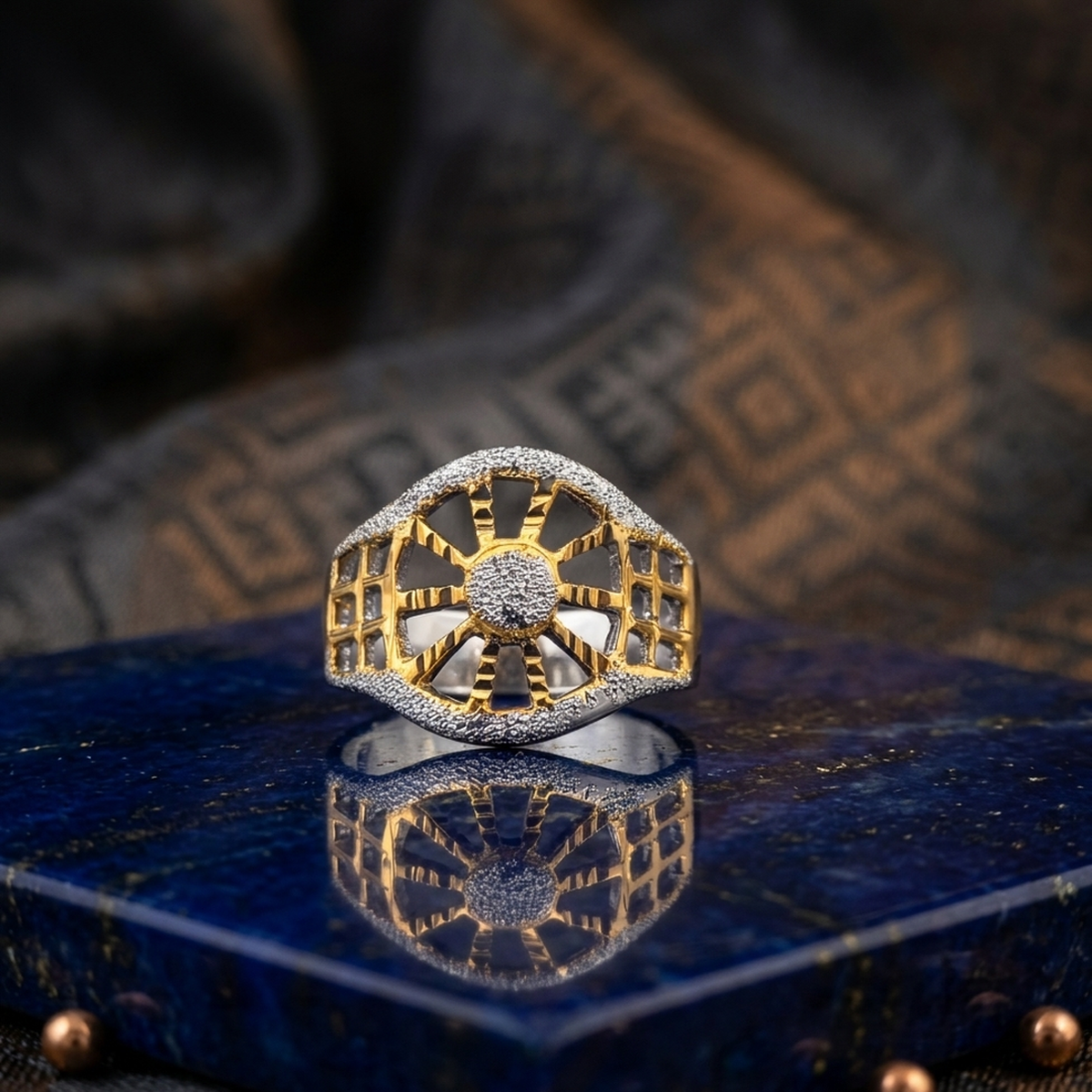 DIVYORO THE OPENWORK SPOKE WHEEL RING