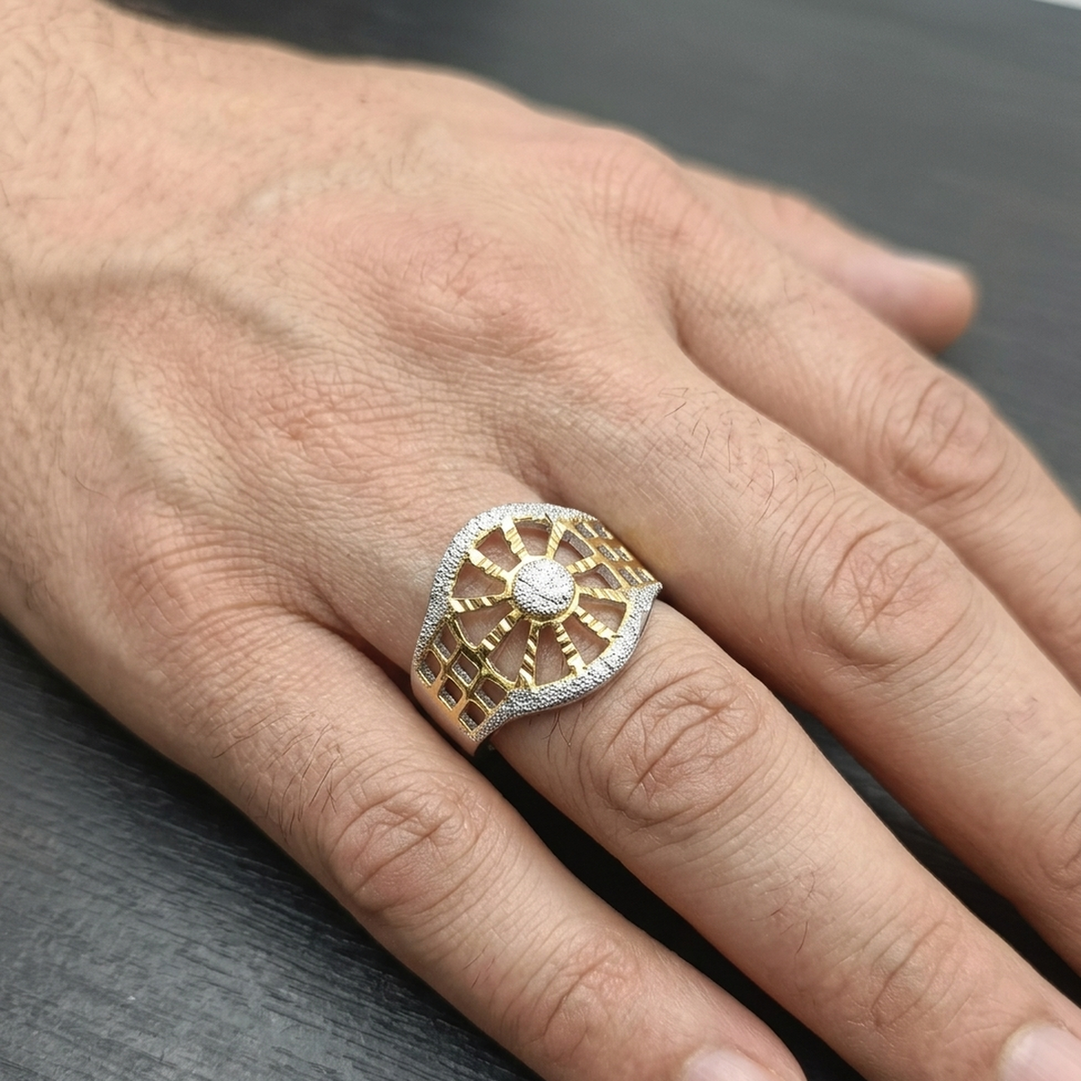 DIVYORO THE OPENWORK SPOKE WHEEL RING