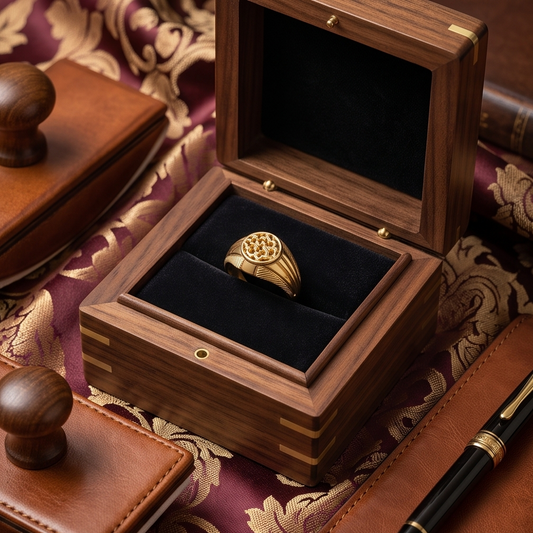 DIVYORO CIRCULAR FILIGREE CUTOUT GOLD RING