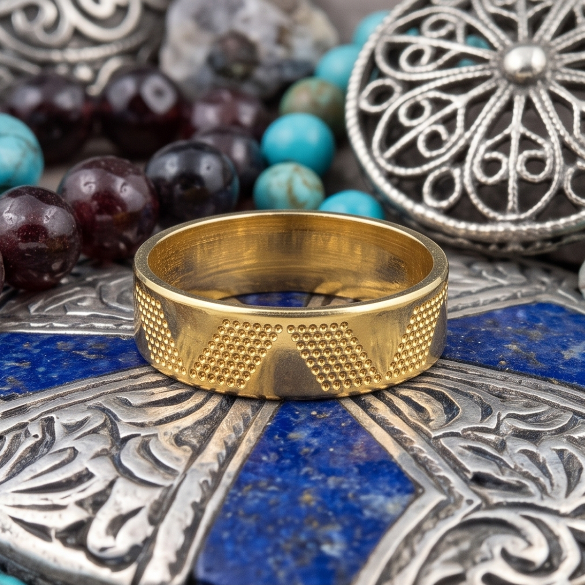 DIVYORO TEXTURED TRIANGULAR BAND