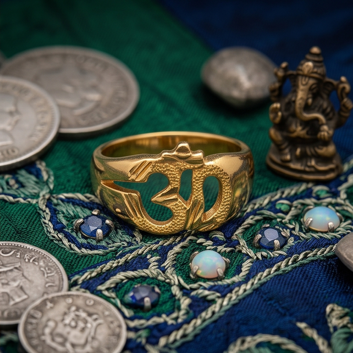 DIVYORO OM SYMBOL RING