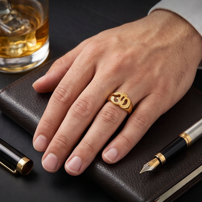 DIVYORO OM SYMBOL RING
