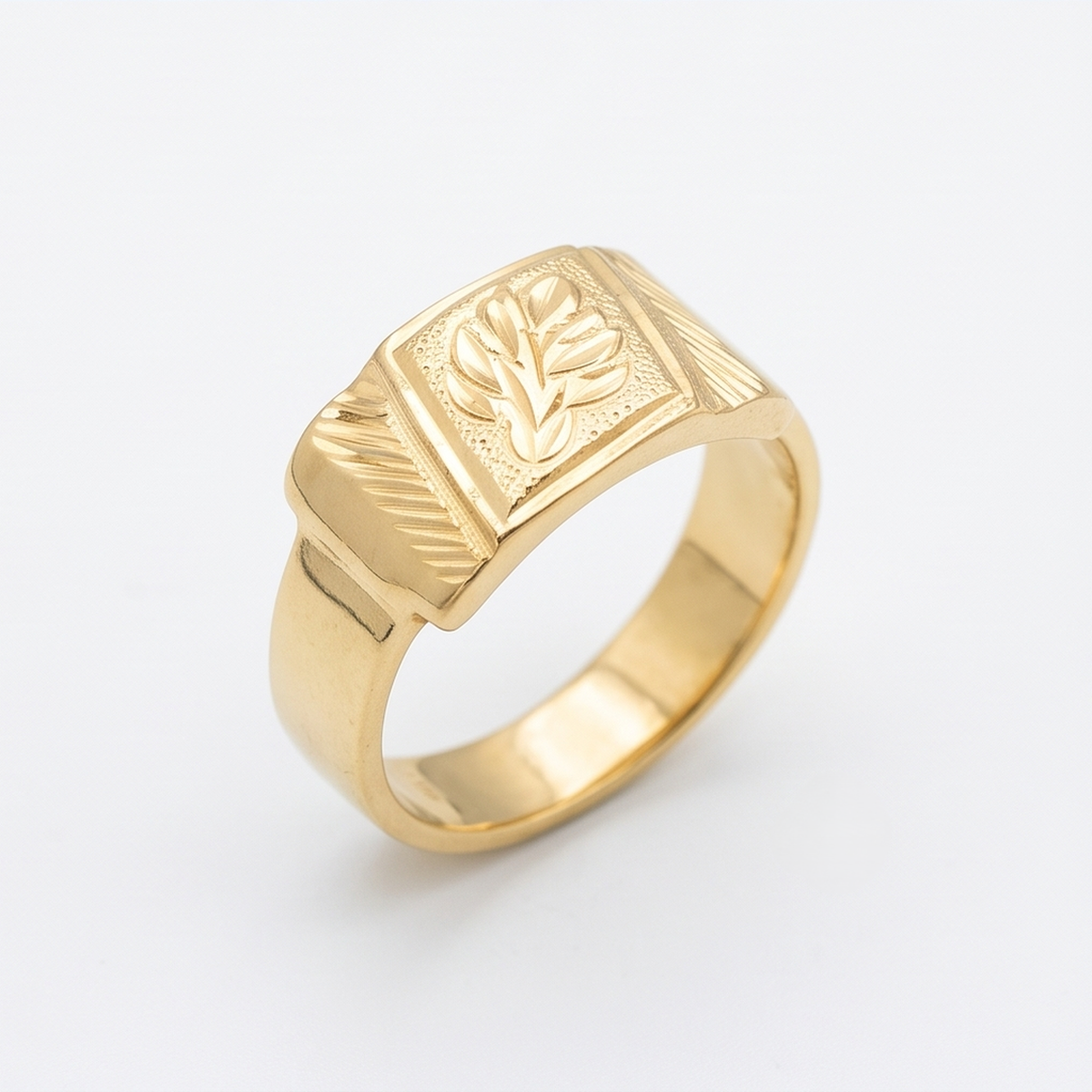 DIVYORO LEAF MOTIF RING
