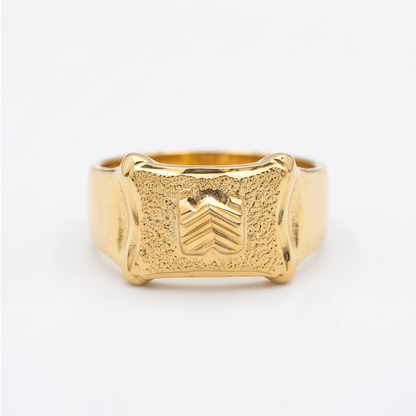 DIVYORO CHEVRON DETAIL RING