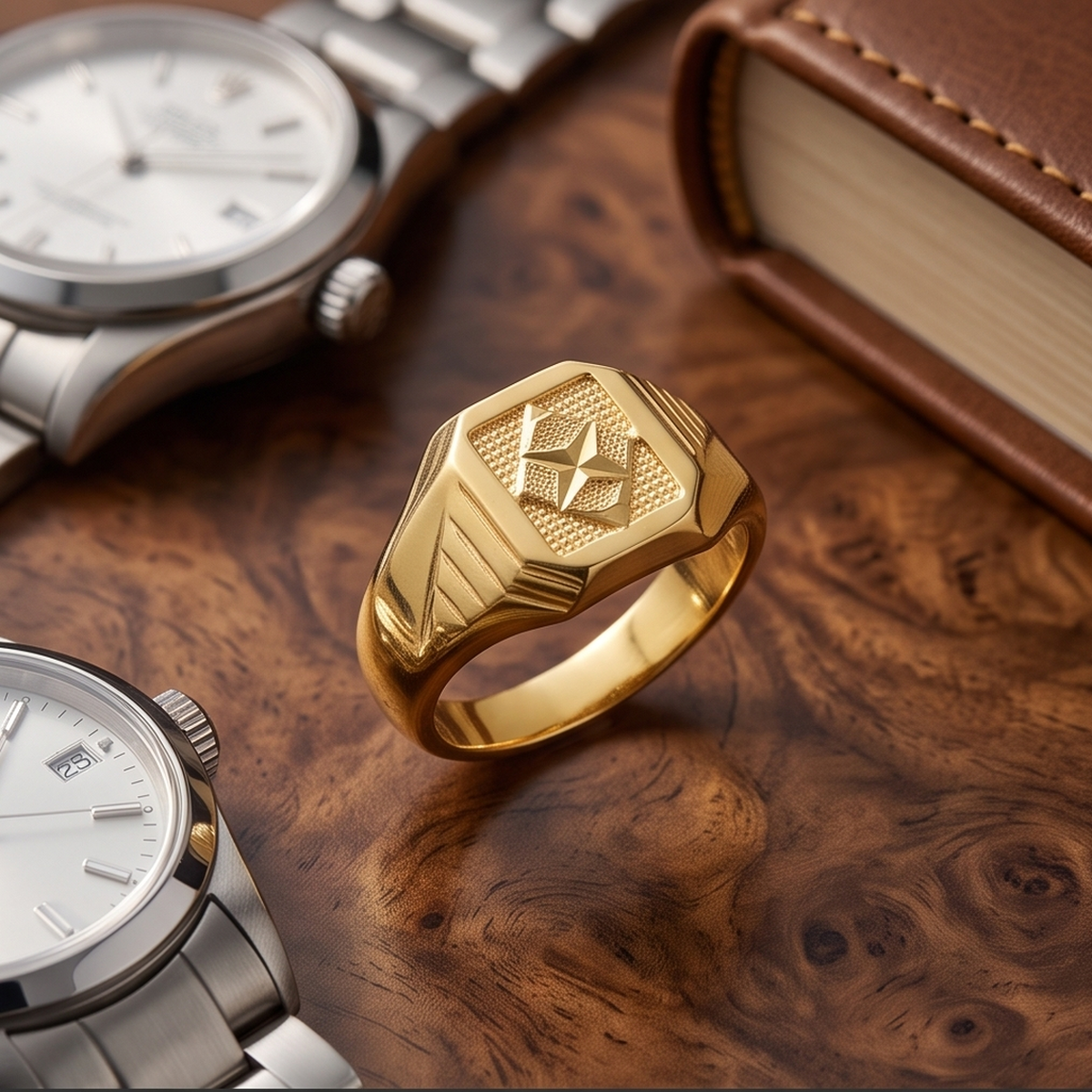 DIVYORO GRID STAR RING