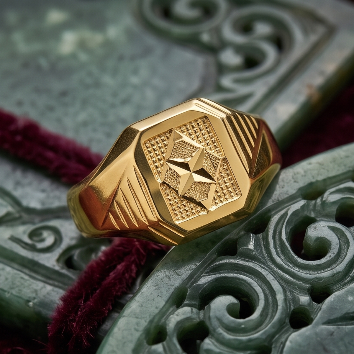 DIVYORO GRID STAR RING
