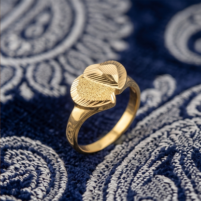 DIVYORO DOUBLE HEART RING