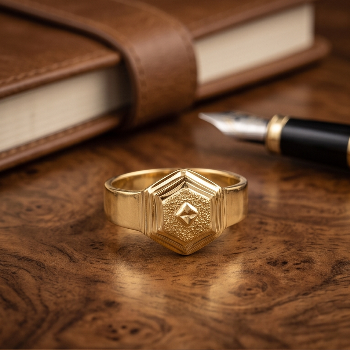 DIVYORO HEXAGONAL DIAMOND RING