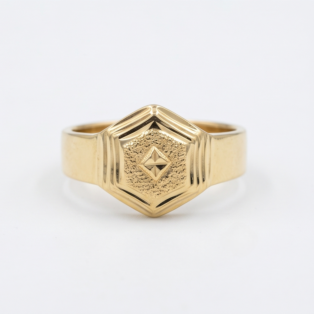 DIVYORO HEXAGONAL DIAMOND RING