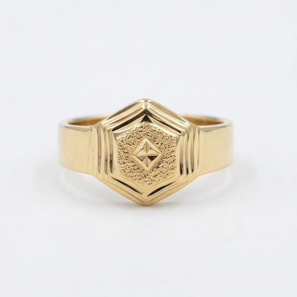 DIVYORO HEXAGONAL DIAMOND RING