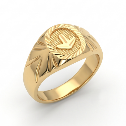 DIVYORO ARROWHEAD SIGNET RING