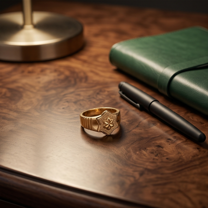 DIVYORO STAR FLORAL RING