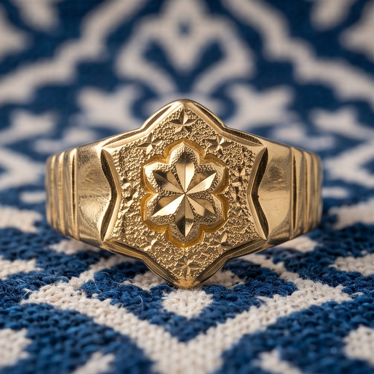 DIVYORO STAR FLORAL RING