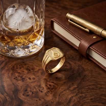DIVYORO TEARDROP EMBLEM RING