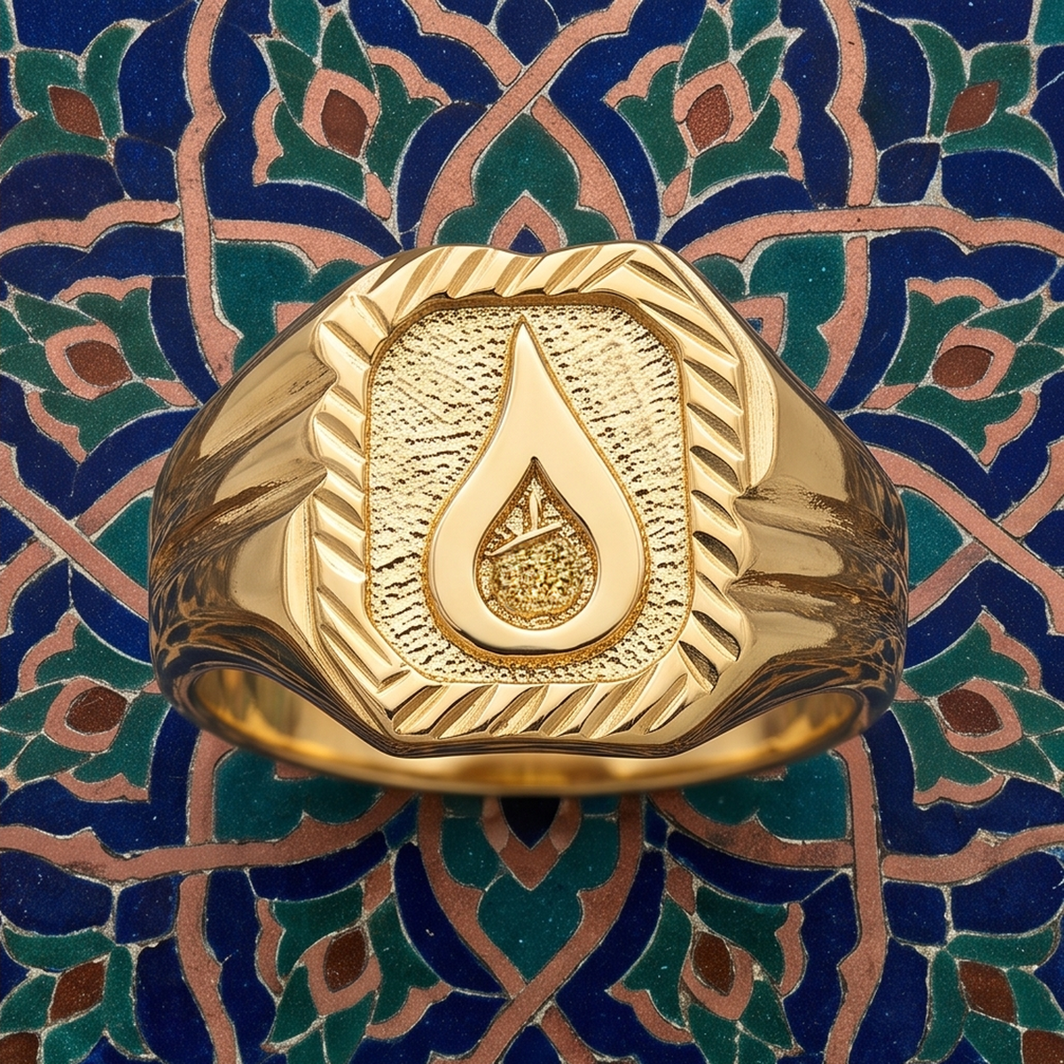 DIVYORO TEARDROP EMBLEM RING