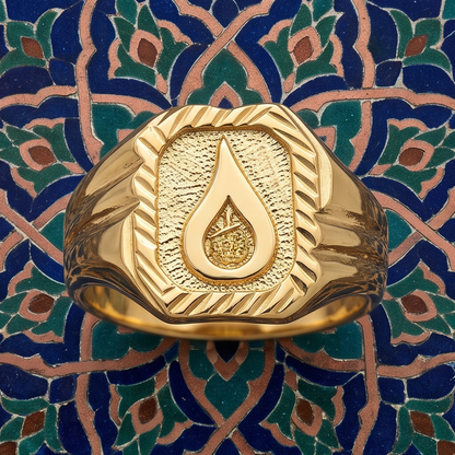 DIVYORO TEARDROP EMBLEM RING