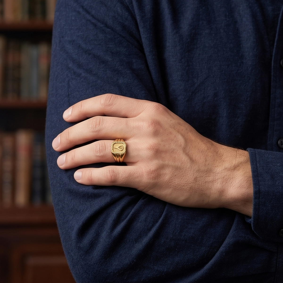 DIVYORO TEARDROP EMBLEM RING
