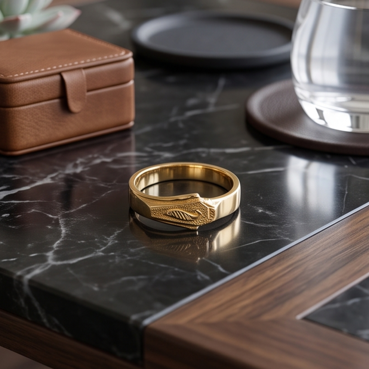 DIVYORO ENGRAVED FISH BAND