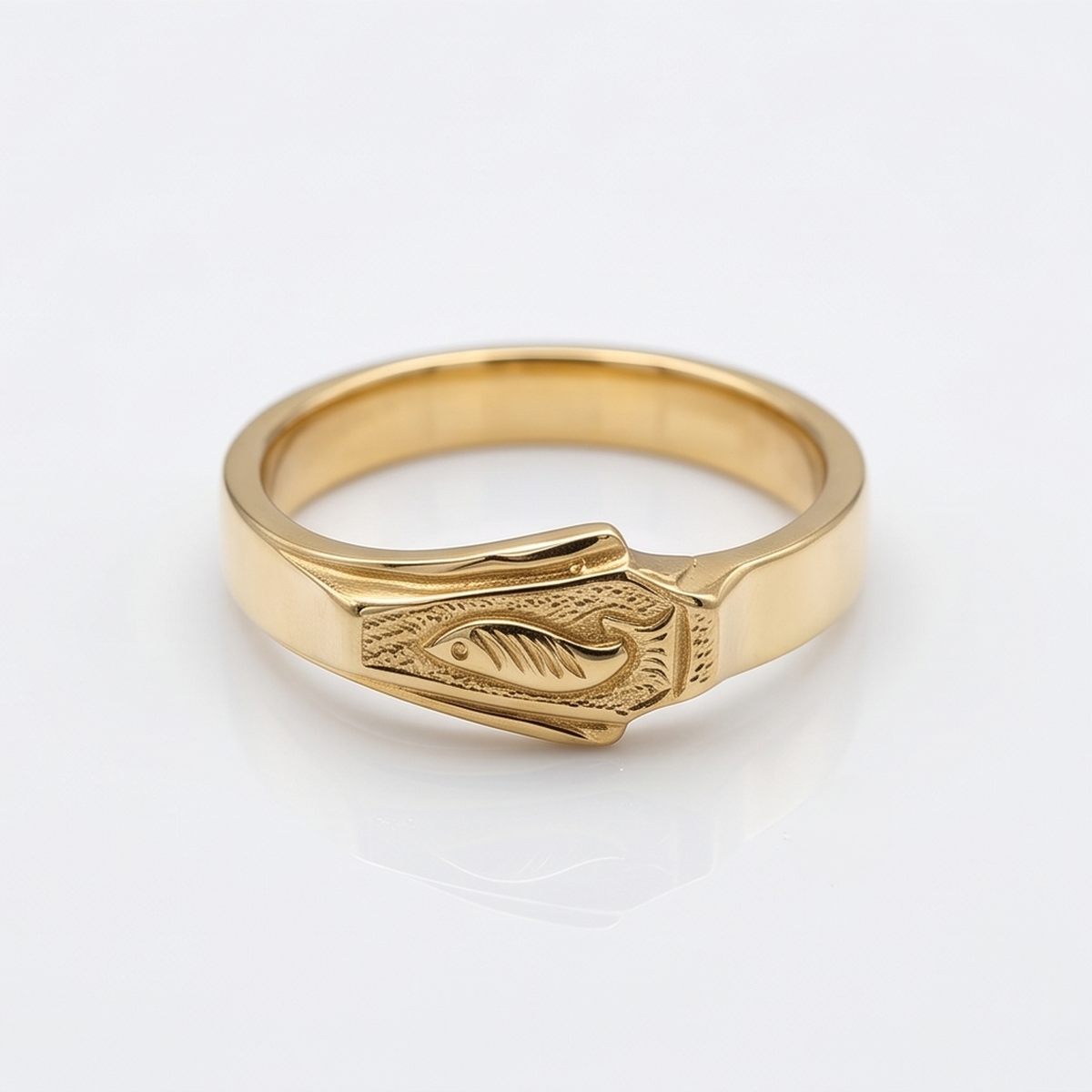 DIVYORO ENGRAVED FISH BAND