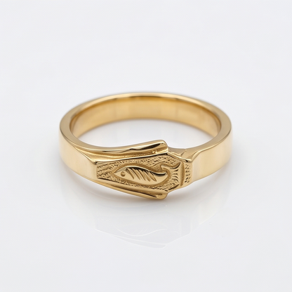 DIVYORO ENGRAVED FISH BAND