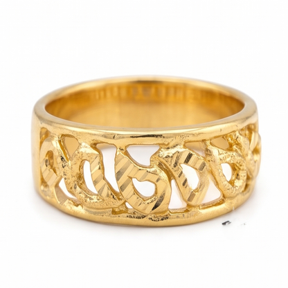 DIVYORO OPEN-WORK TWISTED GOLD BAND