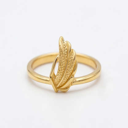 DIVYORO HEART CUTOUT GOLD RING