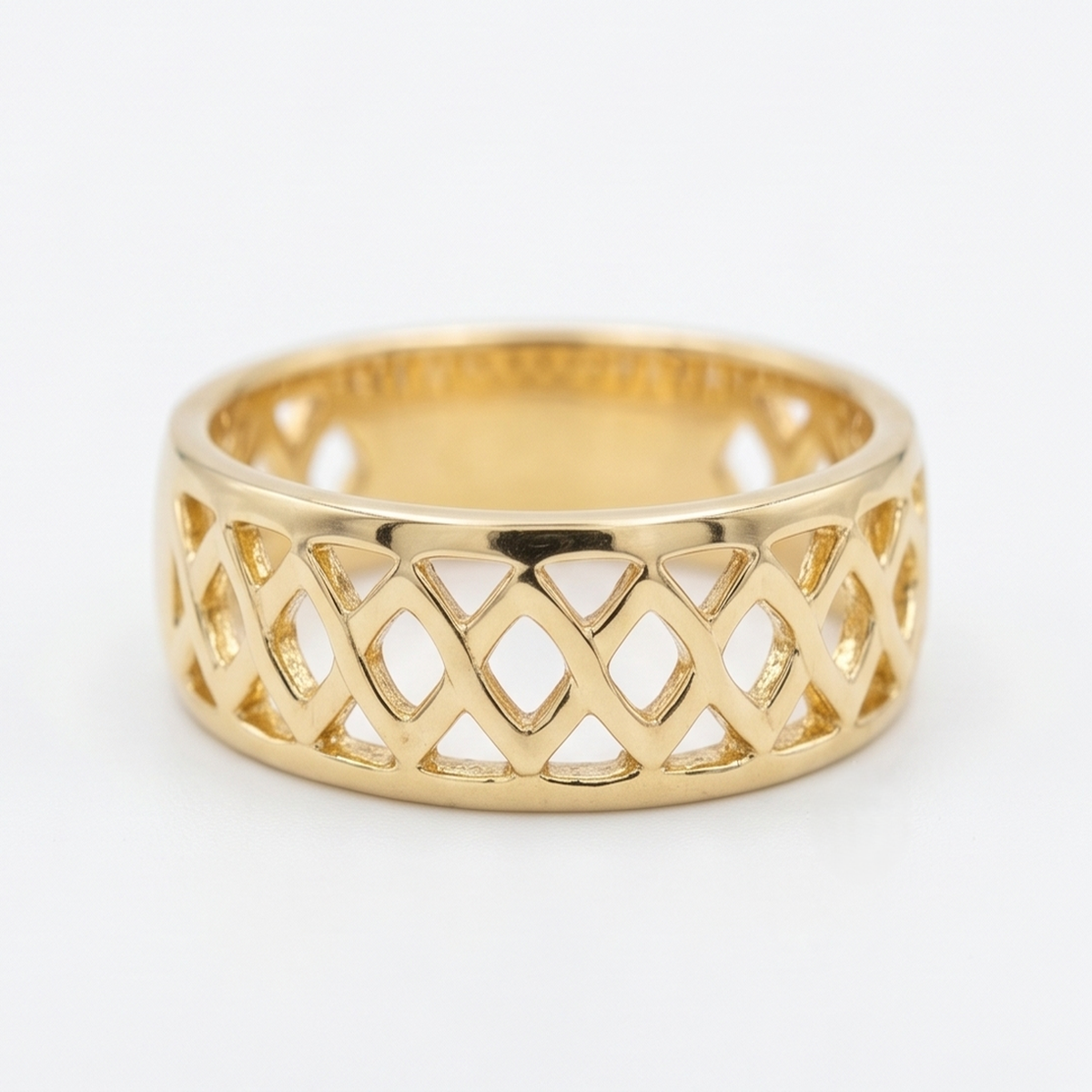 DIVYORO MODERN LINK GOLD RING