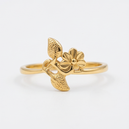 DIVYORO BEADED LINK GOLD RING