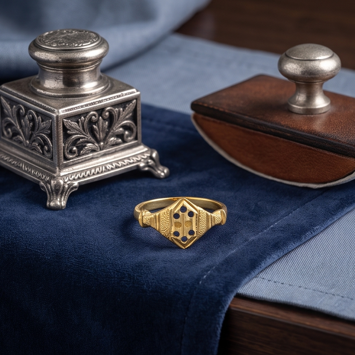 DIVYORO EMBLEM GOLD RING