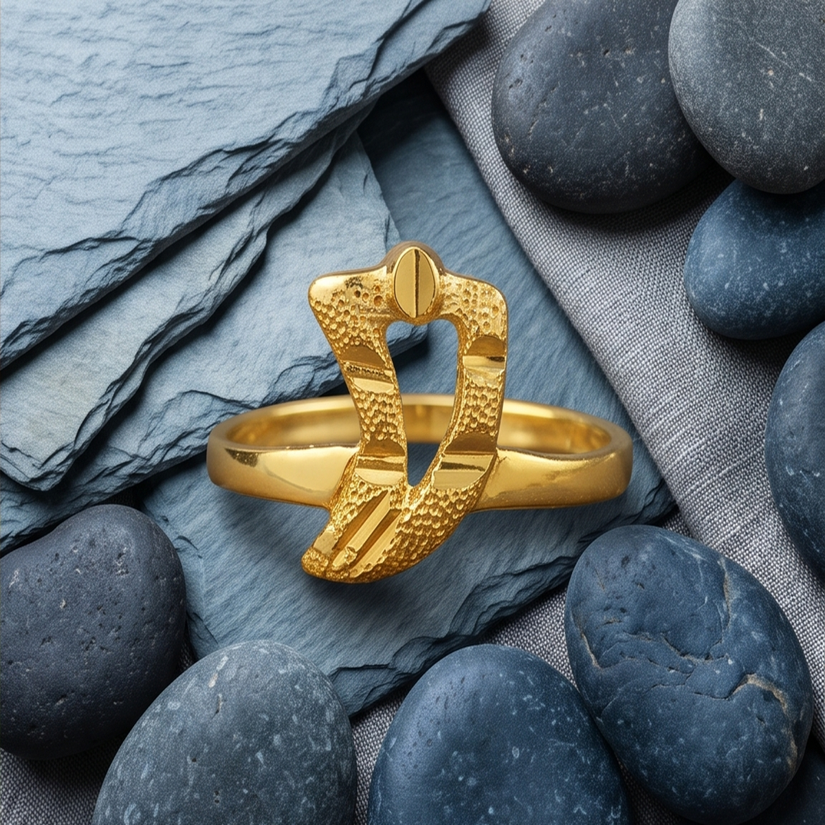 DIVYORO SCROLLWORK GOLD RING