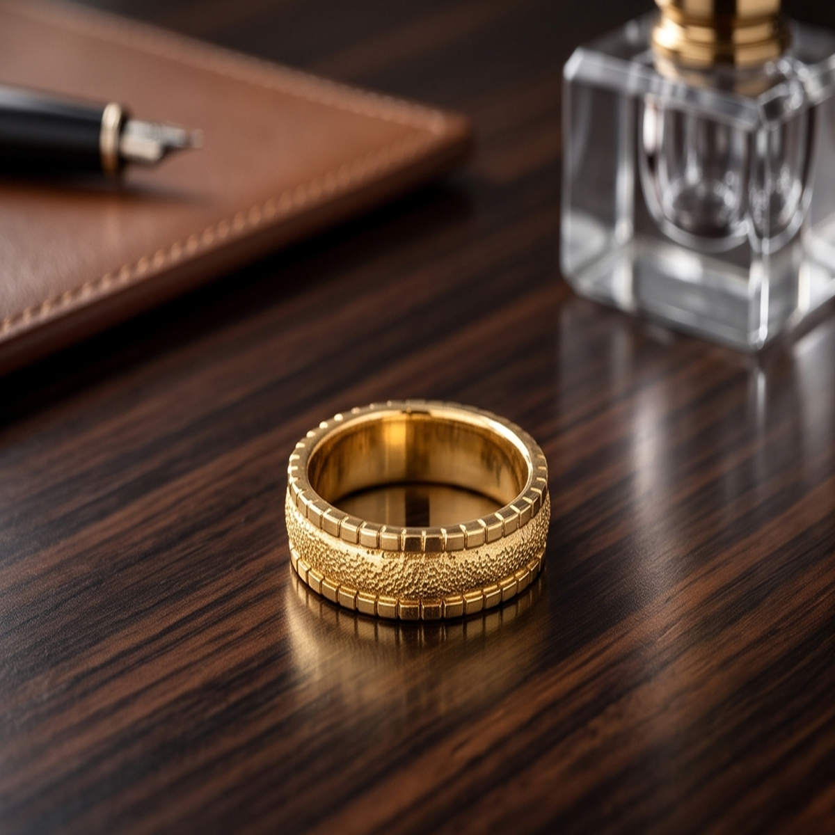 DIVYORO FEMALE STACKED TEXTURE RING