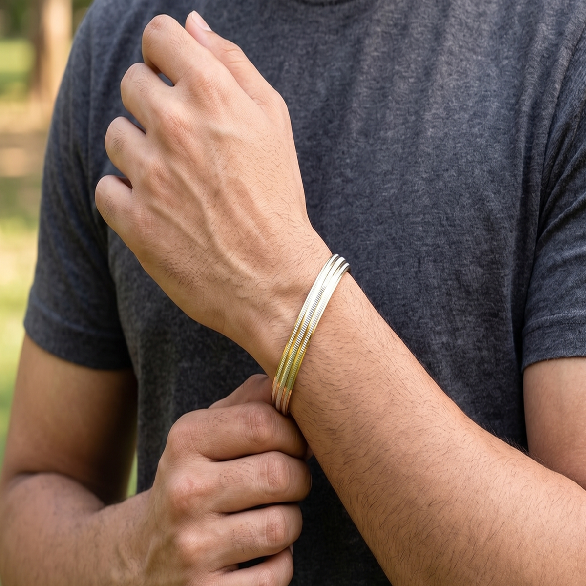 DIVYORO TRIPLE-BAND DUAL-TONE KADA