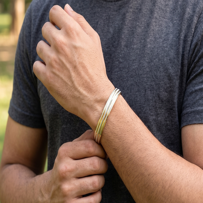 DIVYORO TRIPLE-BAND DUAL-TONE KADA