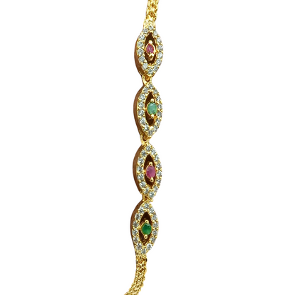 DIVYORO NAVRATNA EVIL EYE BRACELET