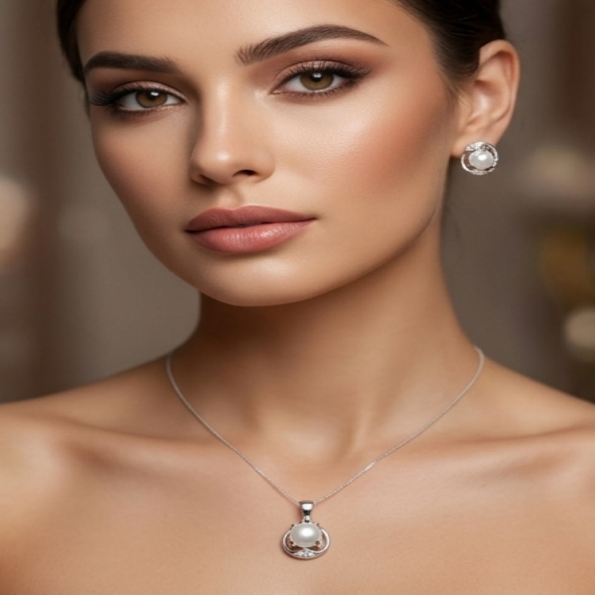 DIVYORO ETERNAL HALO PEARL SET