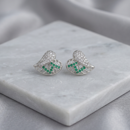 DIVYORO LEAF SPARK EARRING
