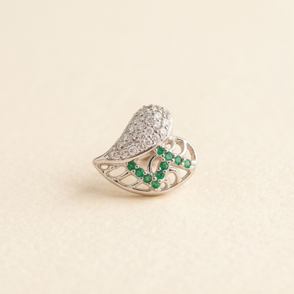 DIVYORO LEAF SPARK EARRING