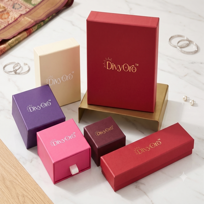 DIVYORO MODERN LOOP STUDS EARRING