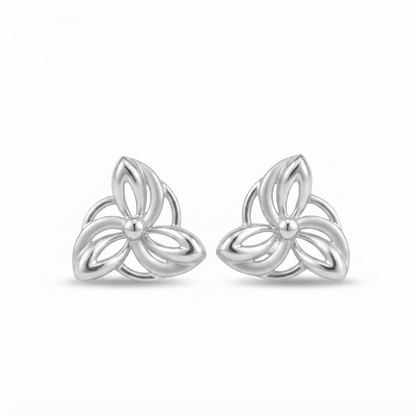DIVYORO SCULPTED TRIO STUDS EARRING