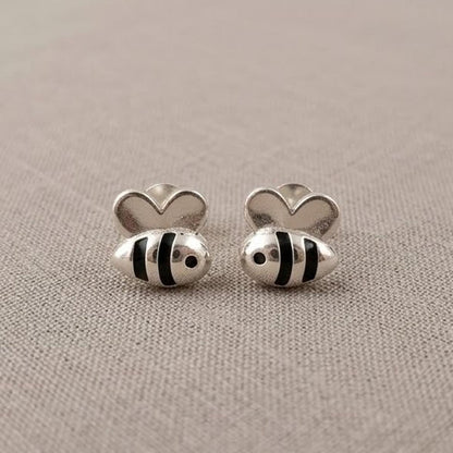 DIVYORO LITTLE HONEYBEE SILVER EARRING