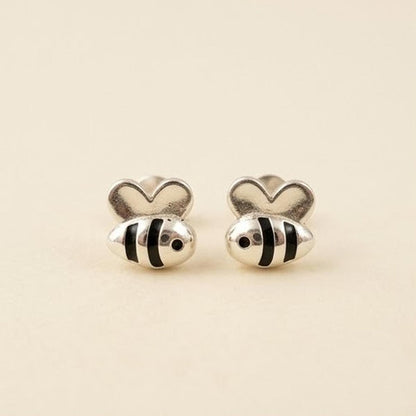DIVYORO LITTLE HONEYBEE SILVER EARRING