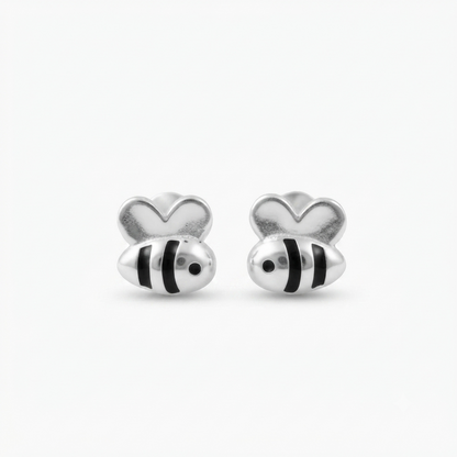 DIVYORO LITTLE HONEYBEE SILVER EARRING