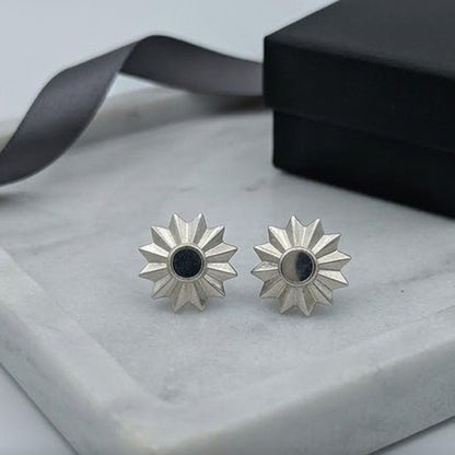 DIVYORO MORNING STAR SILVER STUDS EARRING