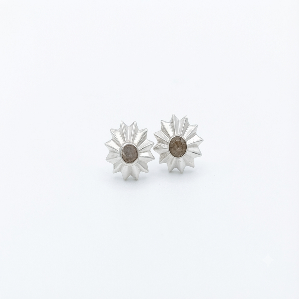 DIVYORO MORNING STAR SILVER STUDS EARRING