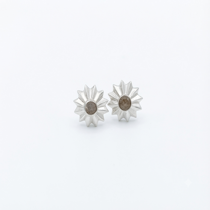 DIVYORO MORNING STAR SILVER STUDS EARRING