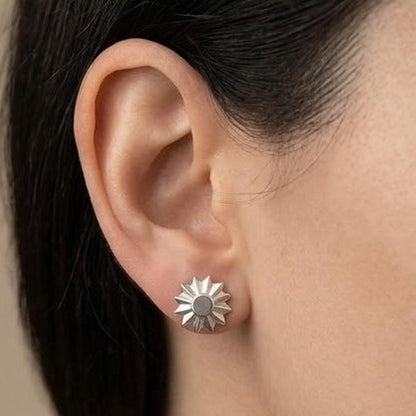 DIVYORO MORNING STAR SILVER STUDS EARRING