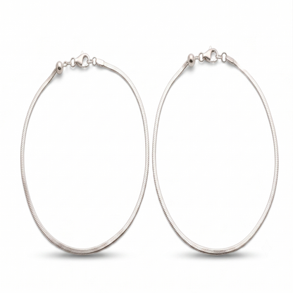DIVYORO PREMIUM FLAT HERRINGBONE SILVER ANKLET